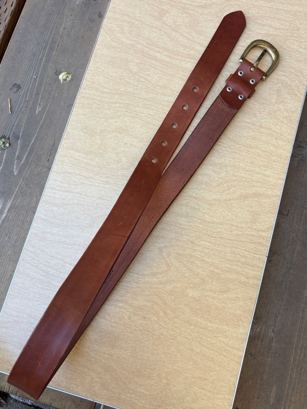 Bloomingdale’s Frascarelli Italian Brown Leather Belt In Sz 36 - Picture 9 of 11
